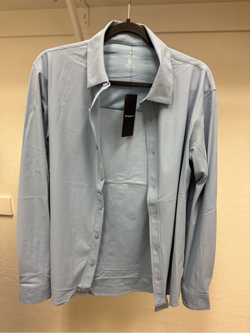 Fabletics The Don Long Sleeve Button Up (Slim Fit) Size Medium Men’s